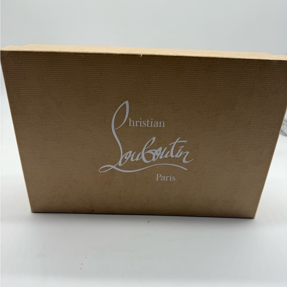 Christian Louboutin Tan Box with White Logo